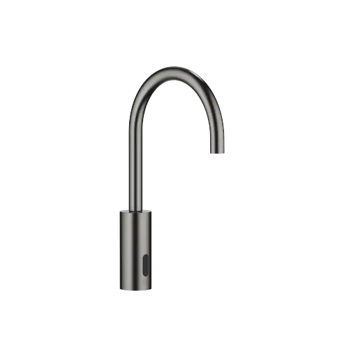 Touchfree Robinetterie de lavabo avec fonction d’ouverture et de fermeture électronique sans garniture d’écoulement - Dark Platinum brossé - 44 521 660-99