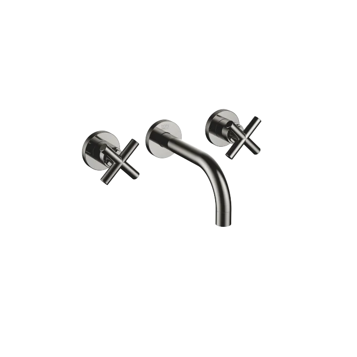 TARA Wall-mounted three-hole lavatory mixer without drain - Dark Chrome - 36 707 892-19 0010