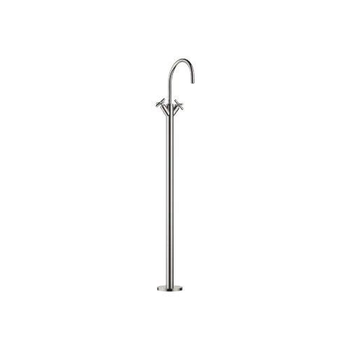 TARA Single-hole basin mixer with stand pipe without pop-up waste - Platinum - 22 585 892-08