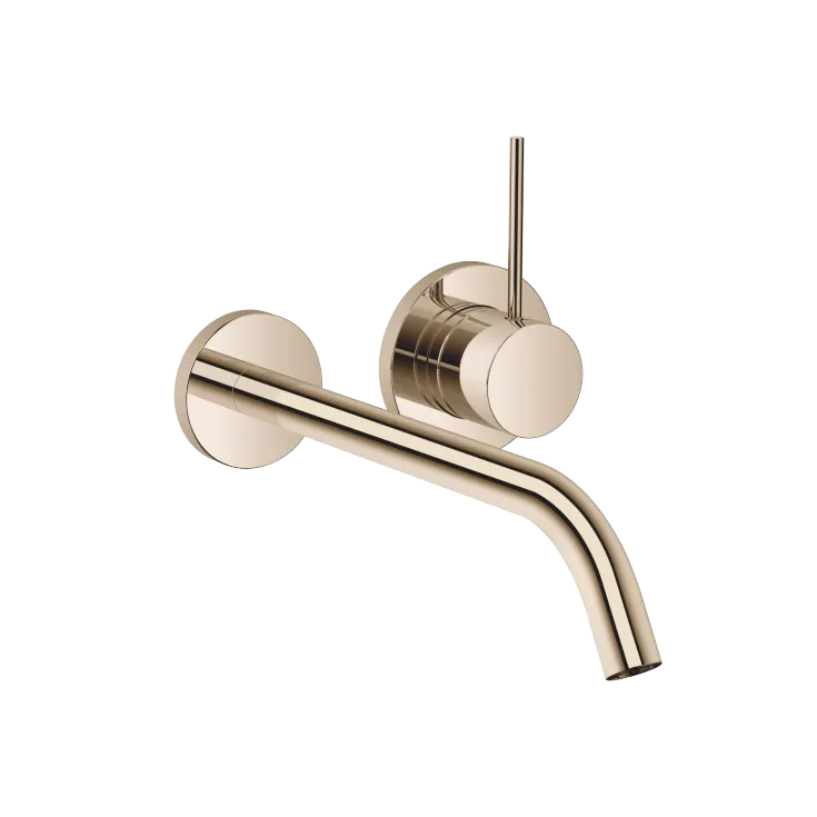 META META SLIM Wall-mounted single-lever basin mixer without pop-up waste - Champagne (22kt Gold) - 36 861 662-47