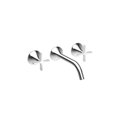 VAIA Wall-mounted three-hole lavatory mixer without drain - Chrome - 36 712 809-00 0010