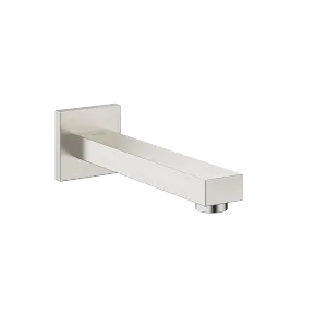 SYMETRICS Wall-mounted basin spout without pop-up waste - Brushed Platinum - 13 800 980-06