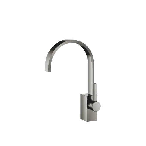 MEM Single-lever basin mixer with pop-up waste - Dark Chrome - 33 501 782-19
