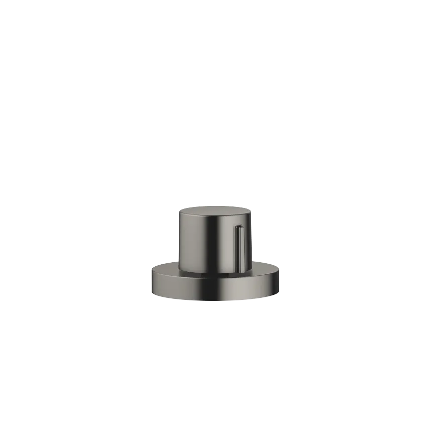 Strainer waste with control handle - Brushed Dark Platinum - 10 710 970-99