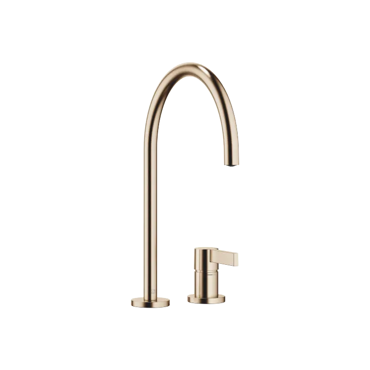 TARA ULTRA Two-hole mixer with individual rosettes - Brushed Champagne (22kt Gold) - 32 815 875-46