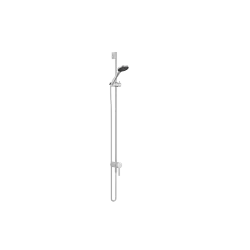 Concealed single-lever mixer with integrated shower connection with shower set - Brushed Chrome - Set containing 2 articles