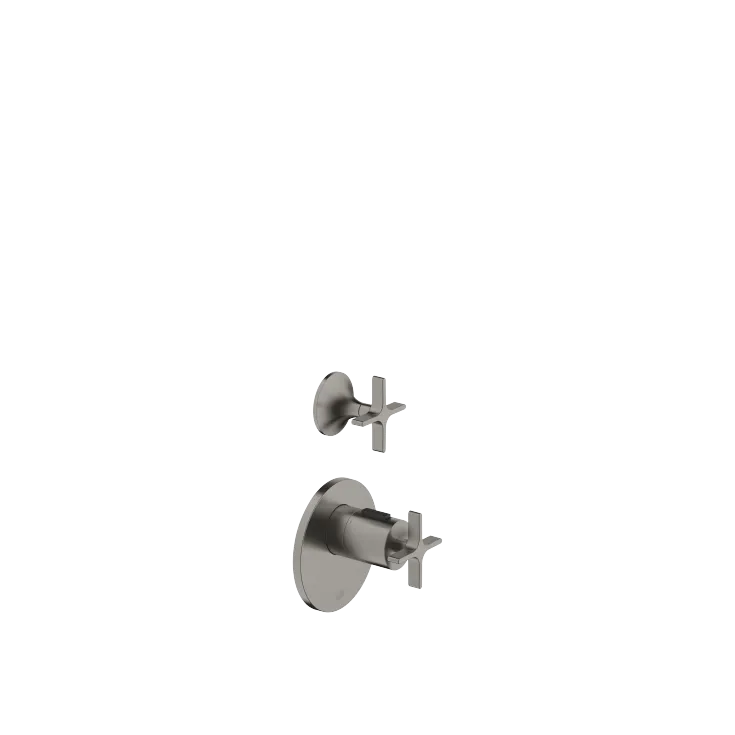 VAIA xTOOL Thermostatmodul mit 1 Ventil - Dark Platinum gebürstet - Set aus 2 Artikeln