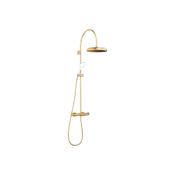 COYA Colonne de douche avec thermostat de douche sans douchette 300 mm - Laiton brossé (Or 23cts) - 34 465 404-28