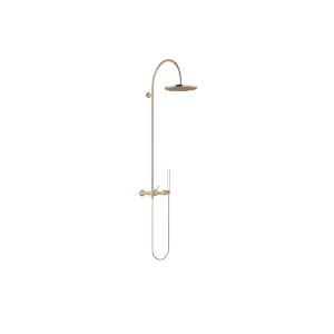 VAIA Showerpipe with shower mixer without hand shower - Brushed Champagne (22kt Gold) - 26 632 809-46 0010