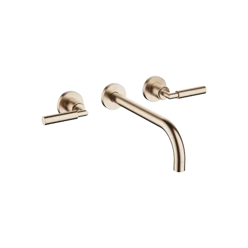TARA Wall-mounted basin mixer without pop-up waste - Brushed Champagne (22kt Gold) - 36 717 882-46