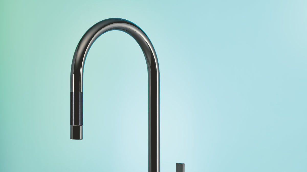 Dornbracht TARA ULTRA The Modern Classic Kitchen Faucet Dornbracht   TARA ULTRA Dark Chrome 01 