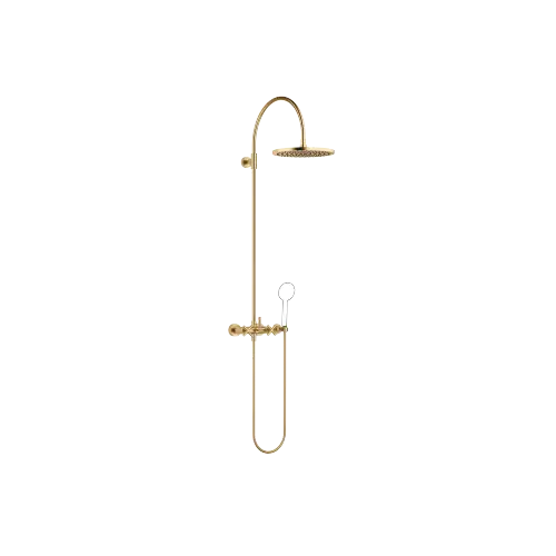 TARA Showerpipe with shower mixer without hand shower 300 mm - Brushed Durabrass (23kt Gold) - 26 622 892-28 0050