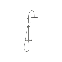 VAIA Colonne de douche avec thermostat de douche sans douchette - Dark Platinum brossé - 34 465 809-99