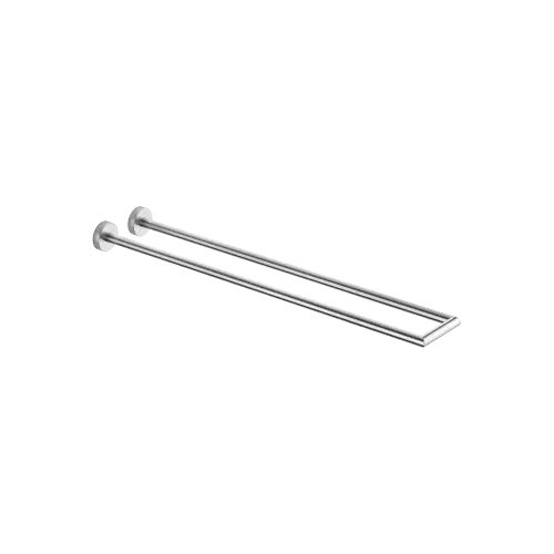 EDITION PRO Towel bar in two parts non-swivel - Brushed Chrome - 83 210 626-93