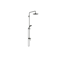 Showerpipe with single-lever shower mixer without hand shower - Dark Chrome - 36 112 970-19