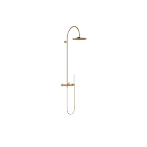 VAIA Showerpipe with shower mixer without hand shower - Brushed Durabrass (23kt Gold) - 26 632 809-28 0010