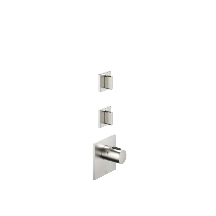 CL.1 xTOOL Thermostat module with 2 valves - Brushed Platinum - Set containing 3 articles