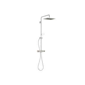 Colonne de douche avec thermostat de douche sans douchette - Platine brossé - 34 459 980-06