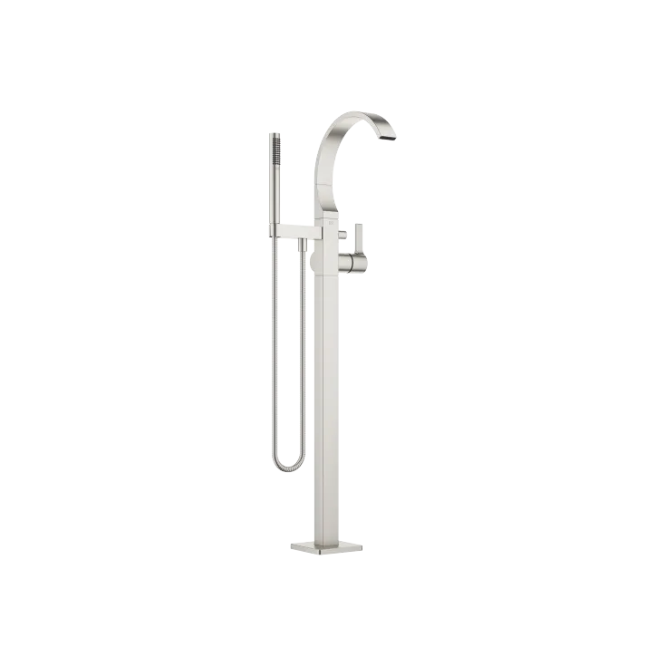 CYO Single-lever bath mixer with stand pipe for free-standing assembly with hand shower set - Brushed Platinum - 25 863 811-06 0050