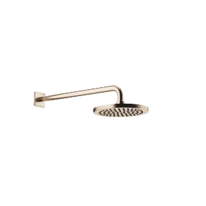 Rain shower with wall fixing FlowReduce 220 mm - Brushed Light Gold - 28 648 670-27