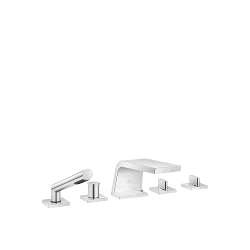 CL.1 Five-hole bath mixer for deck mounting with diverter - Chrome - Set containing 5 articles