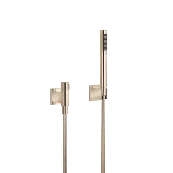 Garniture de douche avec rosaces individuelles avec réglage du débit - Champagne (Or 22cts) - 27 809 985-47