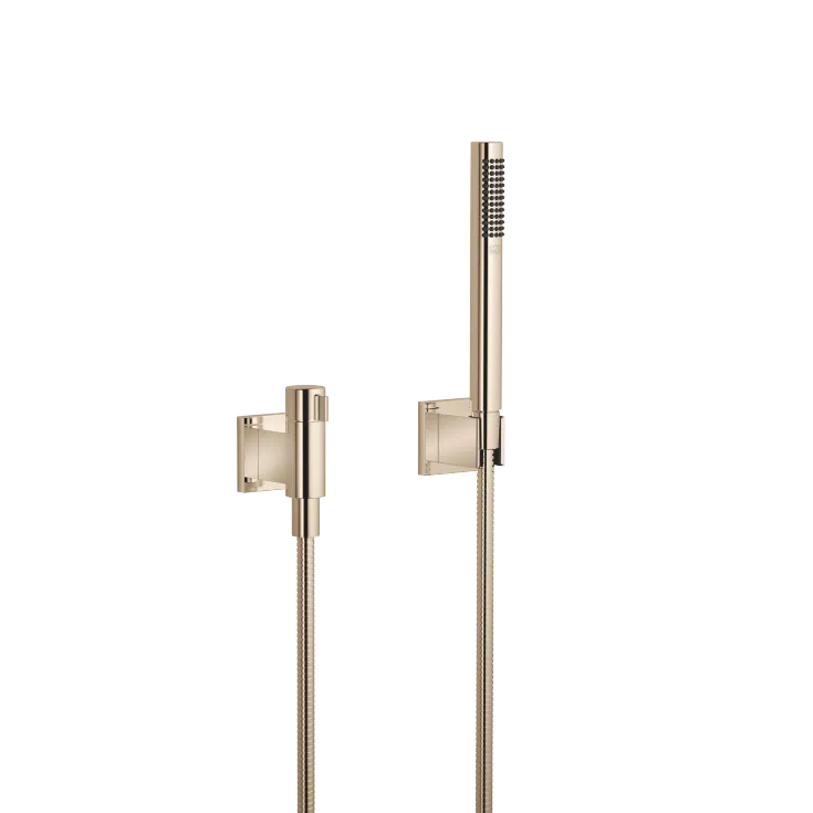 Hand shower set with individual rosettes with volume control - Champagne (22kt Gold) - 27 809 985-47
