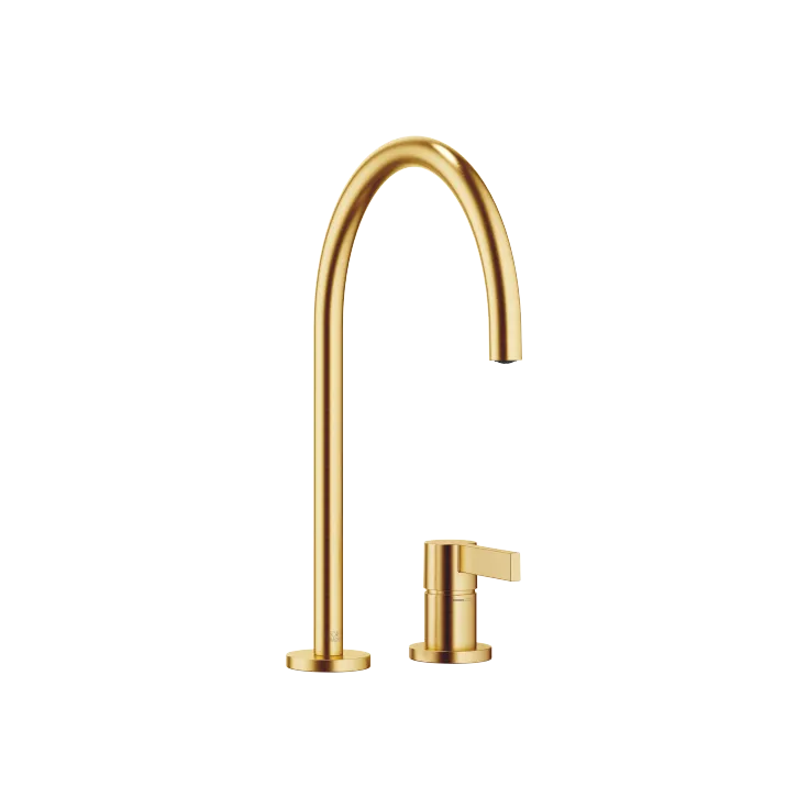 TARA ULTRA Two-hole mixer with individual flanges - Brushed Durabrass (23kt Gold) - 32 815 875-28 0010