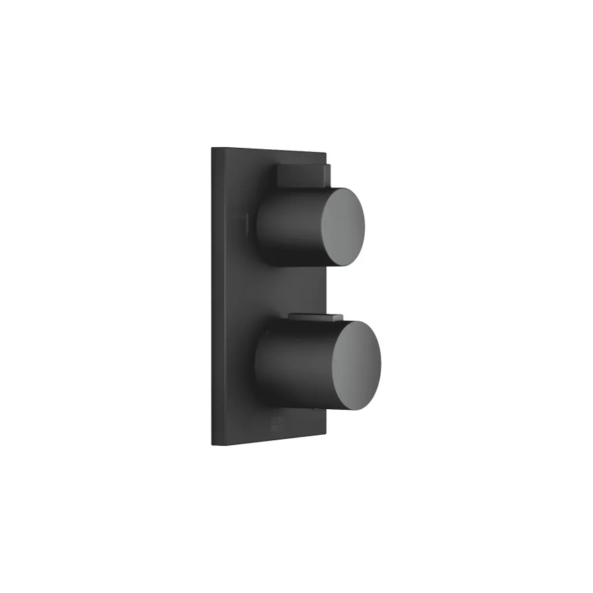 Series Specific Matte Black Shower Faucets Concealed Thermostat With Two Function Volume Control 6173