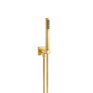 Hand shower set with integrated shower holder FlowReduce - Brushed Durabrass (23kt Gold) - 27 802 970-28 0010