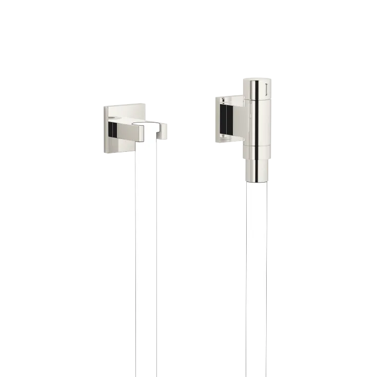 WATER TUBE Kneipp wall elbow with hose holder with individual rosettes FlowReduce - Platinum - 27 841 979-08