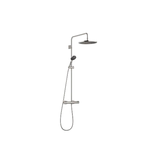 Showerpipe Application with shower thermostat 300 mm - Platinum - Set containing 2 articles
