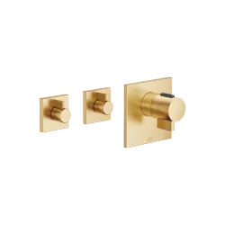 SYMETRICS xTOOL Thermostatmodul - Messing gebürstet (23kt Gold) - Set aus 3 Artikeln