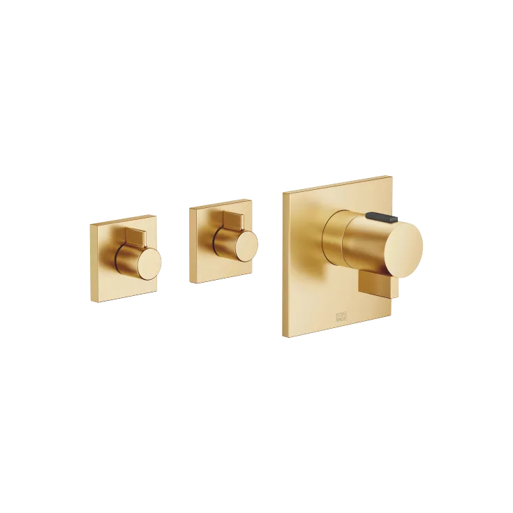 SYMETRICS xTOOL Thermostat module - Brushed Durabrass (23kt Gold) - Set containing 3 articles