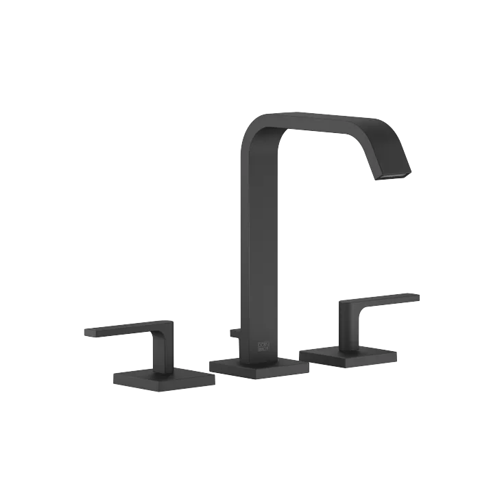IMO Three-hole basin mixer with pop-up waste - Matte Black - 20 713 671-33 0010