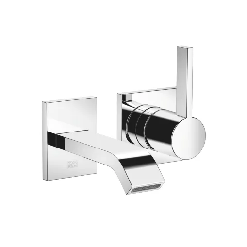 Wall-mounted single-lever basin mixer without pop-up waste - 36 860 670-00