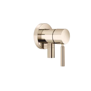 Concealed single-lever mixer with cover plate with integrated shower connection - Champagne (22kt Gold) - 36 045 660-47