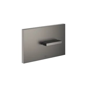 Cover plate for the concealed WC cistern made by TeCe - Brushed Dark Platinum - 12 660 979-99
