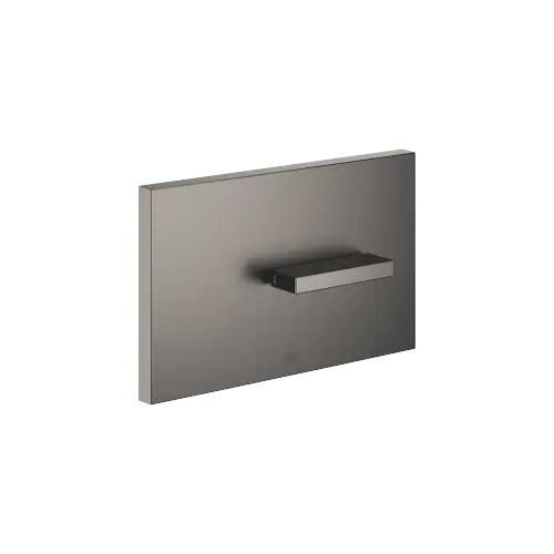 Cover plate for the concealed WC cistern made by TeCe - Brushed Dark Platinum - 12 660 979-99