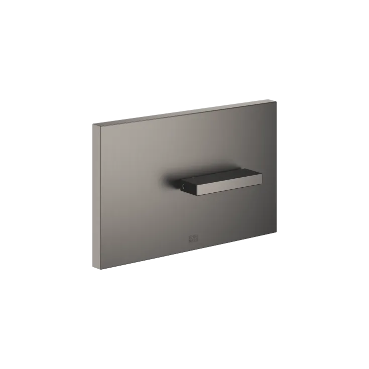 Cubierta para cisterna de inodoro empotrada de la empresa TeCe - Dark Platinum cepillado - 12 660 979-99