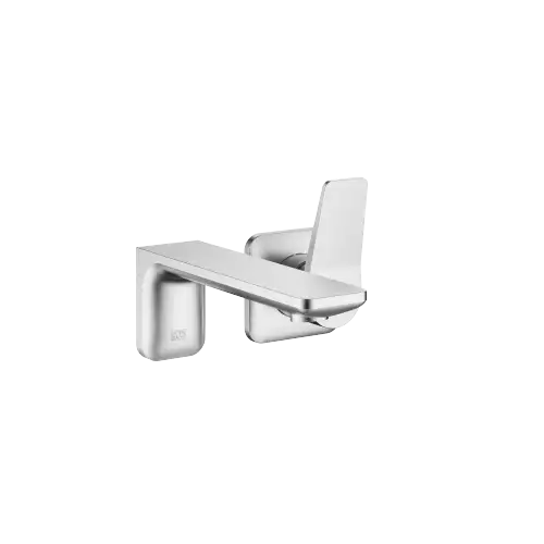LISSÉ Mitigeur monocommande de lavabo mural sans garniture d’écoulement - Chrome brossé - 36 860 845-93