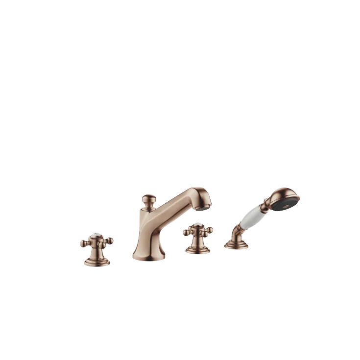 MADISON Bath shower set for bath rim or tile edge installation - Brushed Bronze (PVD) - 27 502 360-42