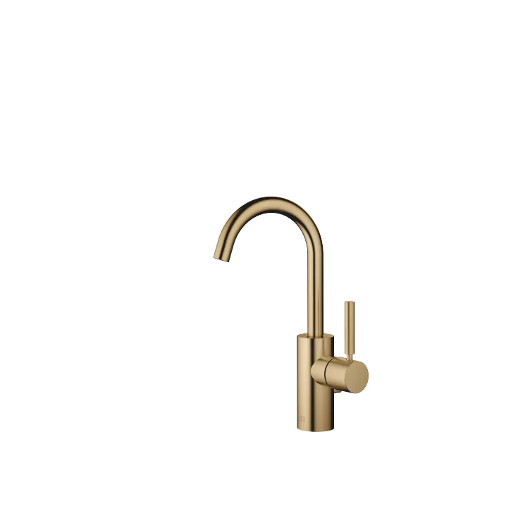 META Single-lever basin mixer with pop-up waste - Brushed Dark Brass - 33 510 661-39