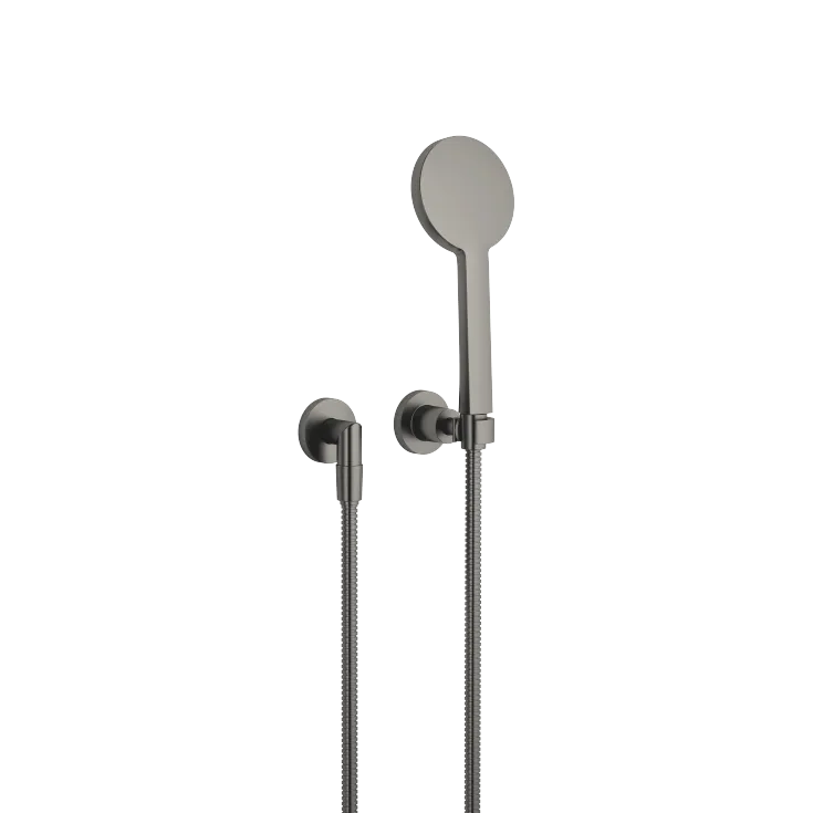 TARA Hand shower set with individual rosettes FlowReduce - Brushed Dark Platinum - 27 803 892-99 0010