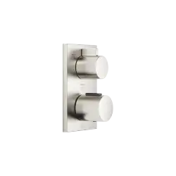 Concealed thermostat with three function volume control - Brushed Platinum - 36 427 670-06
