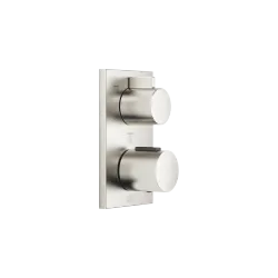 Concealed thermostat with three function volume control - Brushed Platinum - 36 427 670-06