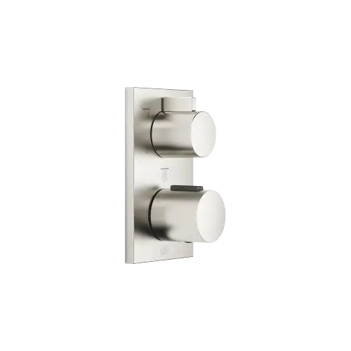 Concealed thermostat with three function volume control - Brushed Platinum - 36 427 670-06