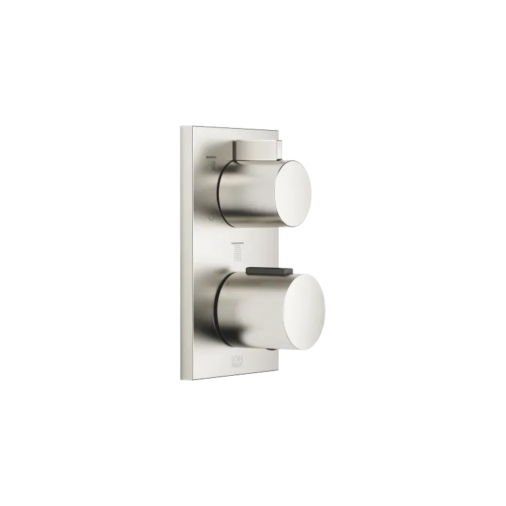 UP-Thermostat mit Dreiwege-Mengenregulierung - Platin gebürstet - 36 427 670-06