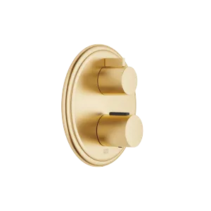 MADISON Thermostat à encastrer avec réglage de débit et robinet d'arrêt intégré - Laiton brossé (Or 23cts) - 36 425 977-28