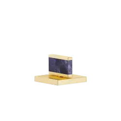 Handle Nature Squared Mussel Shell Gaya Blue - Brushed Durabrass (23kt Gold) - XV-01 4640